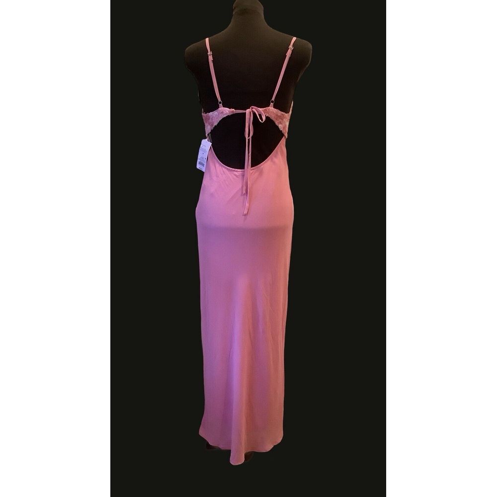 Long Pink Formal Baby Doll Sexy Fitted Dress By Wild Fable Sz S NWT! - Picture 3 of 4